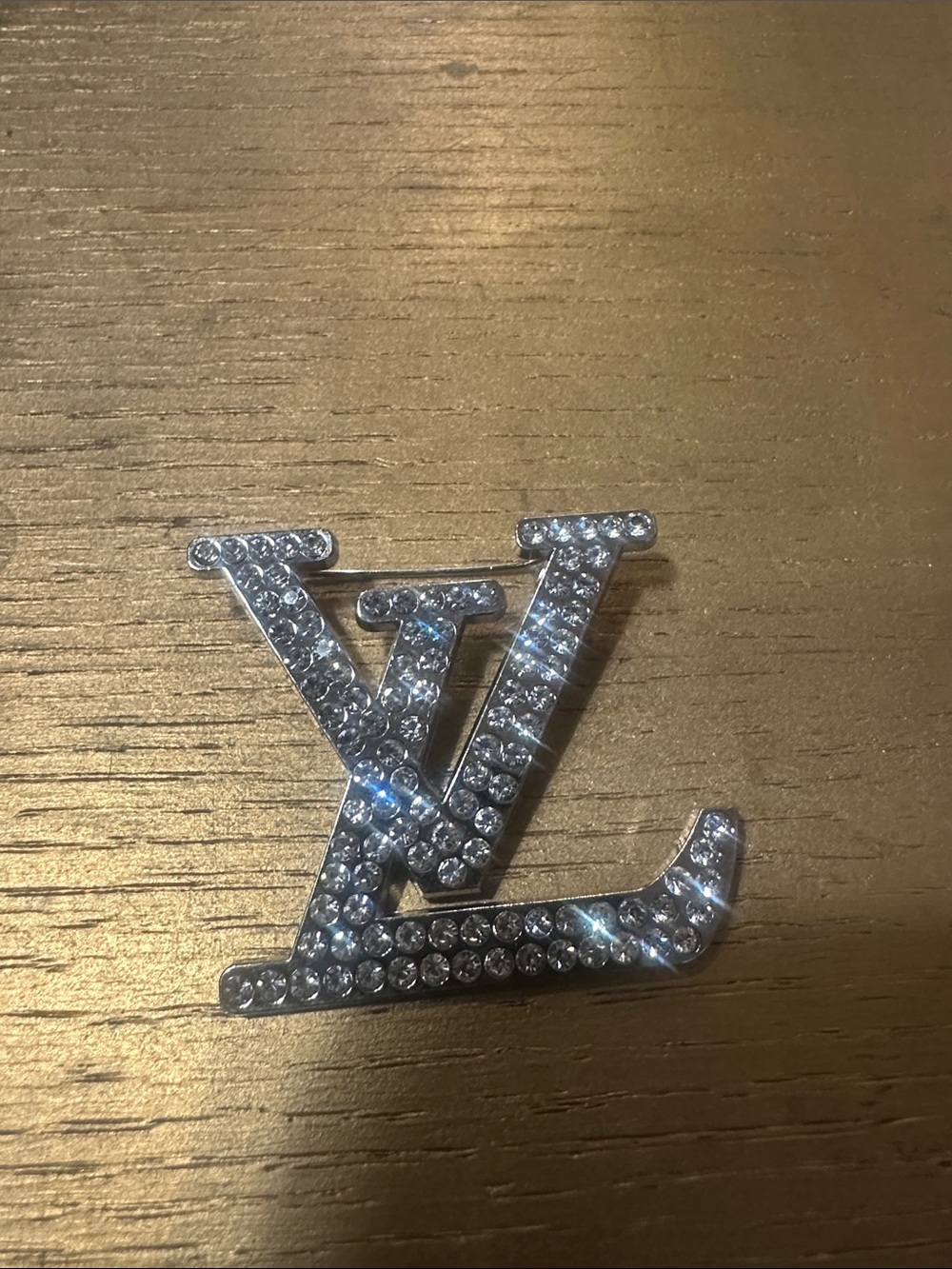 FASHION- Crystal Brooch - Silver Rhinestone